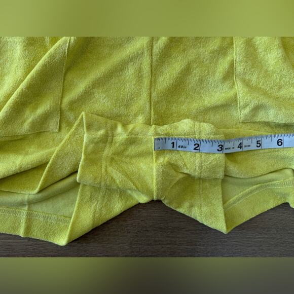 NWT Andie Swim Terry Button-Up Short Romper Honeysuckle Swim Cover Size Medium - Picture 7 of 8